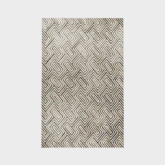 Maze Rug 3D Model - Unique Low Poly Design