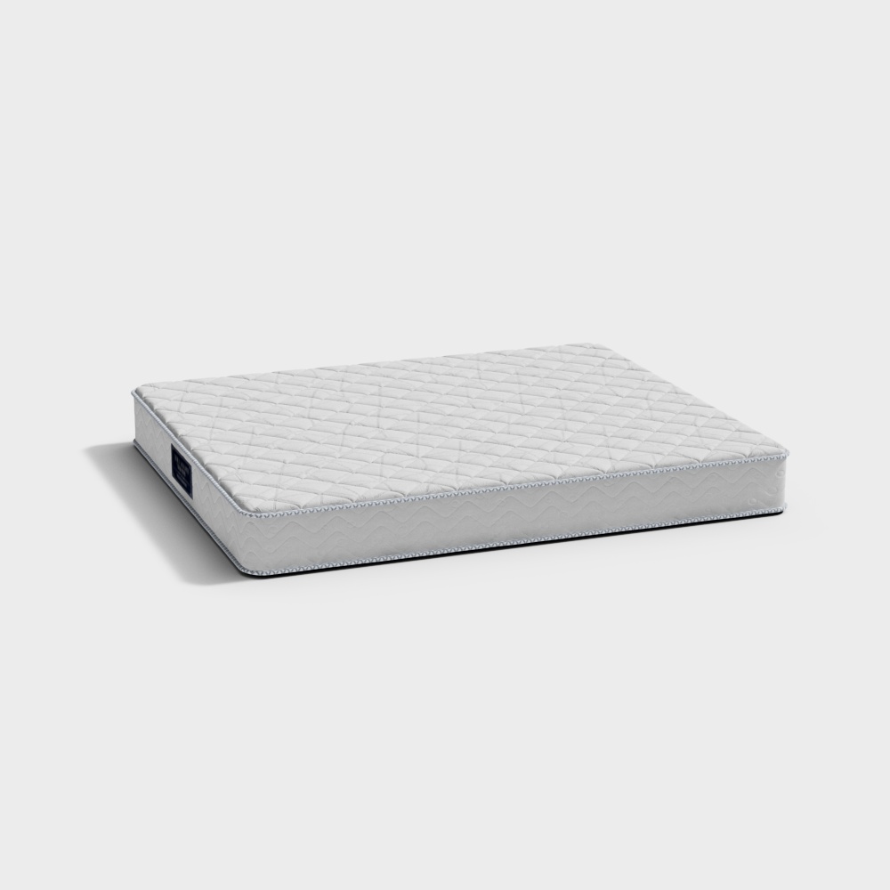 Stylish Low-Poly 3D Mattress Model for Modern Interiors
