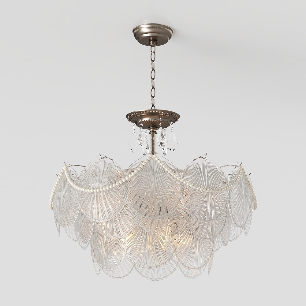 French cream-style pendant light