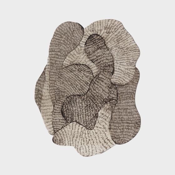 Abstract Geometric Carpet 3D model for Creative Spaces