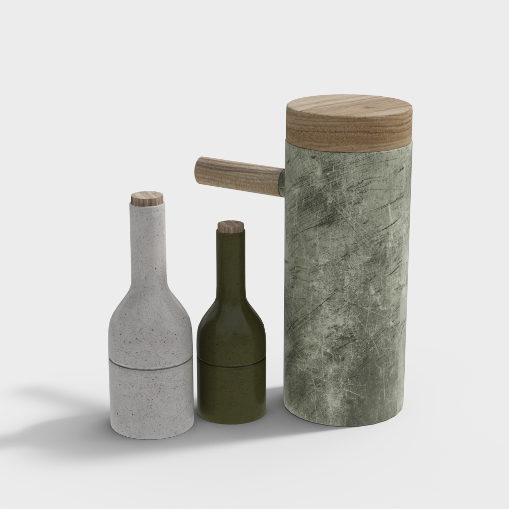 Combinazione di bottiglie per condimenti moderne