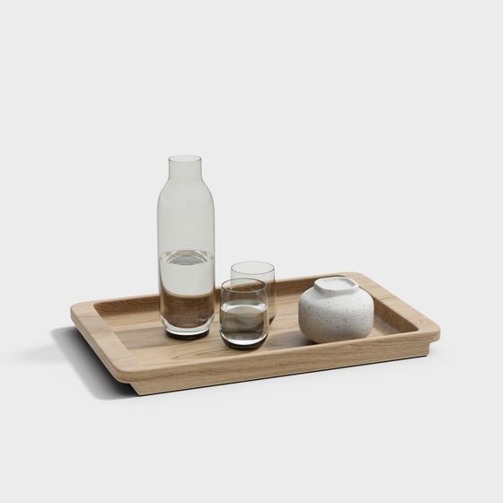 Wooden Pallet Set 3D model for Modern Aesthetics