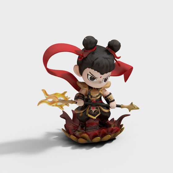 Fire Dance Warrior 3D Model