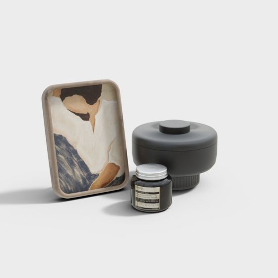 Minimalist Tray Set 3D model
