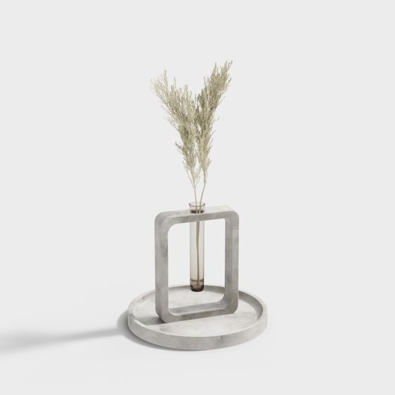 Minimalist Geometric Vase 3D model