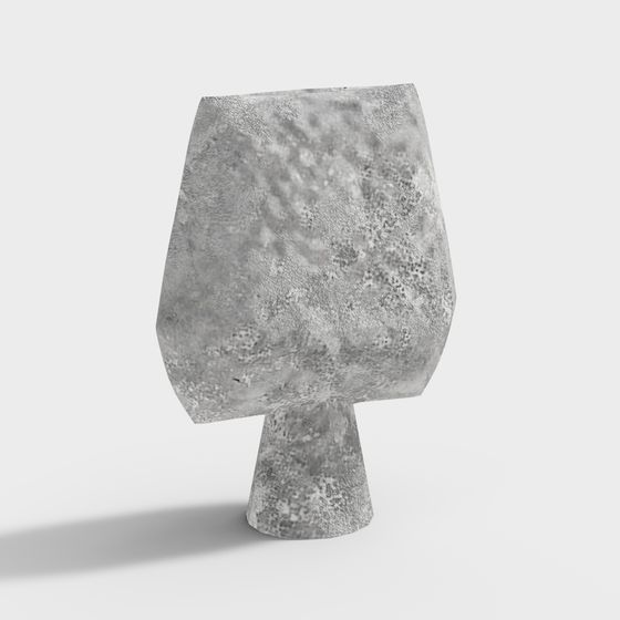 Concrete Lighthouse Low Poly 3D Model