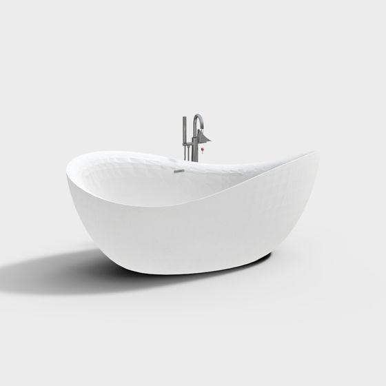 Sleek Modern 3D Bathtub Model for Creative Projects