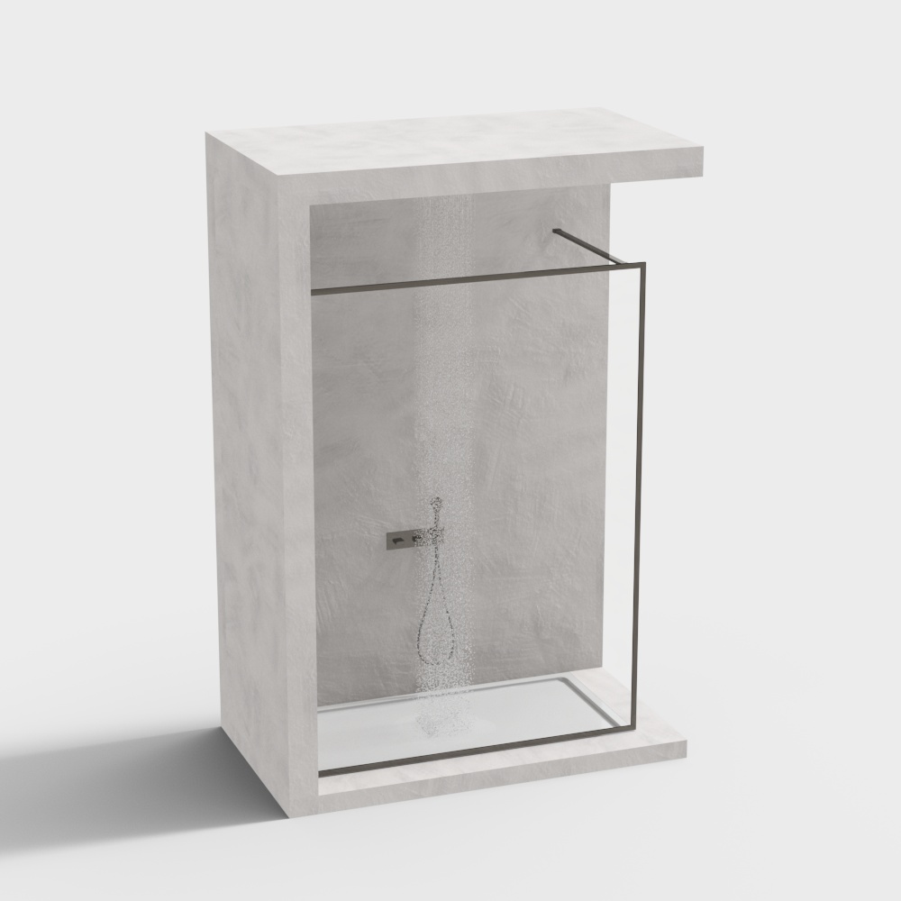 Stylish Concrete Sink 3D model for Modern Interiors