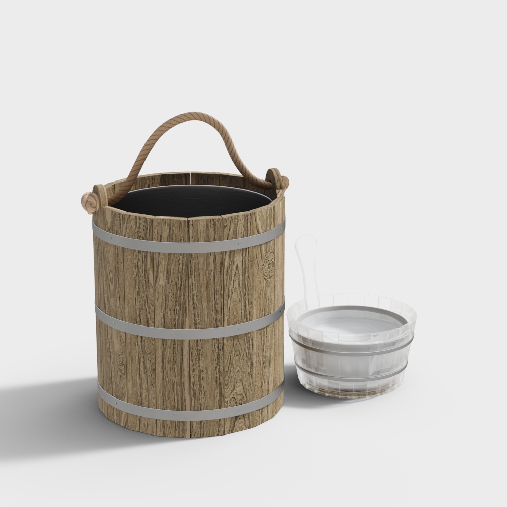New Chinese Style Sauna Room Hot Water Bucket