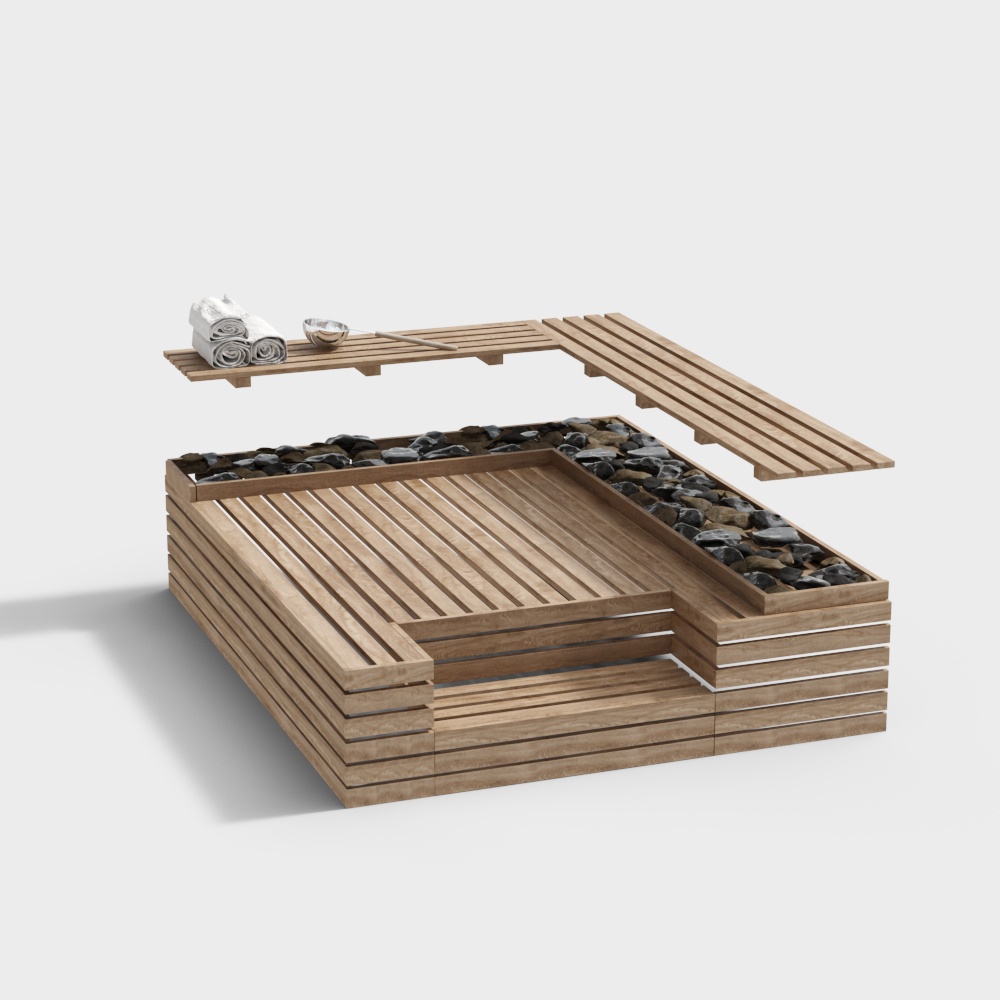 New Chinese-style Sauna Room