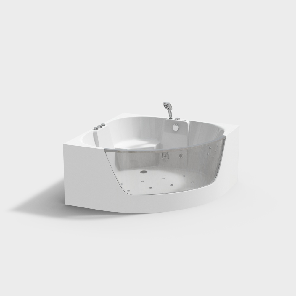 Bồn tắm hình chiếc quạt tam giác