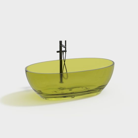 Stylish Glass Sink 3D model