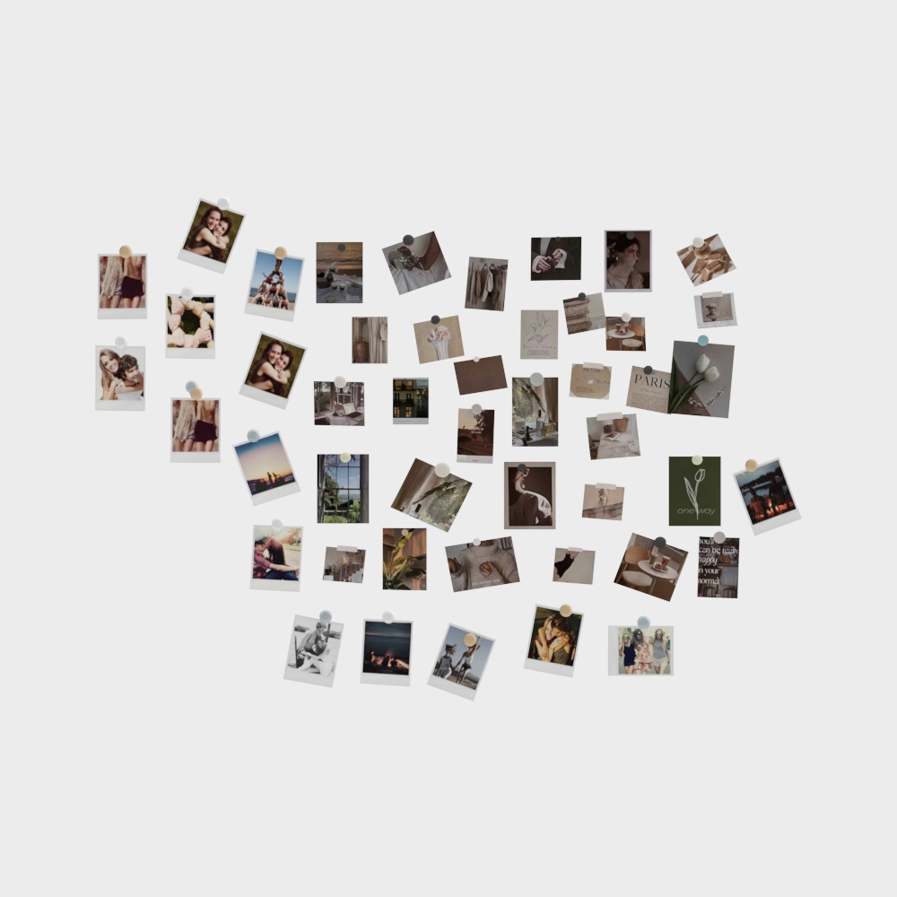 Muro de fotos moderno