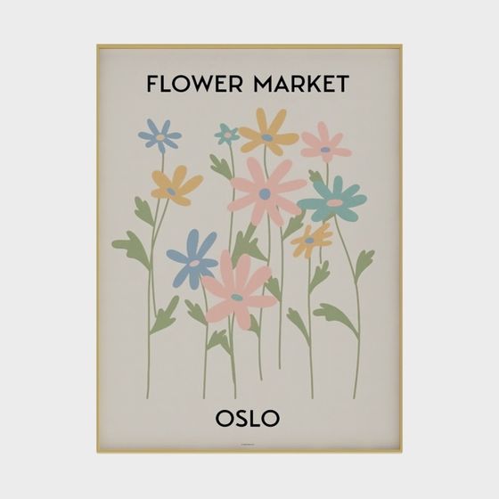 Oslo Flower Market 3D model