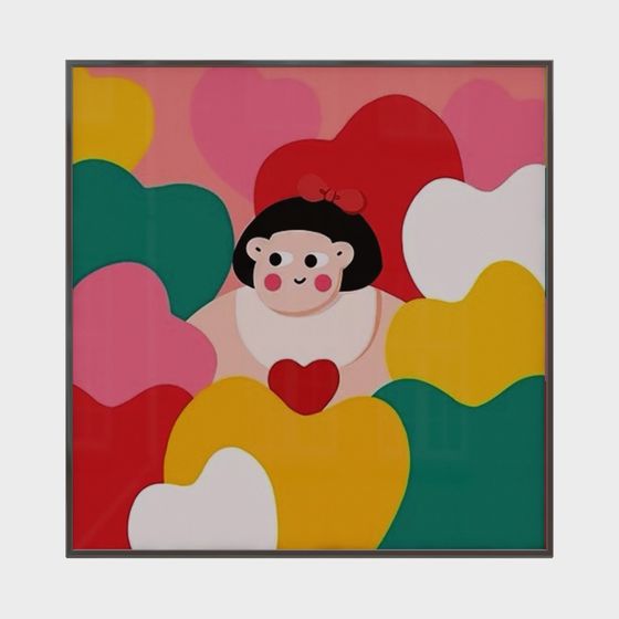 Heart-shaped Little Angel 3D model