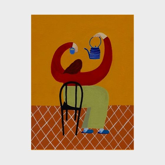 Low-Poly Afternoon Tea Time 3D Model