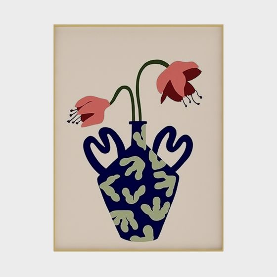 Vase with Tulips Low-Poly 3D Model for Creative Projects