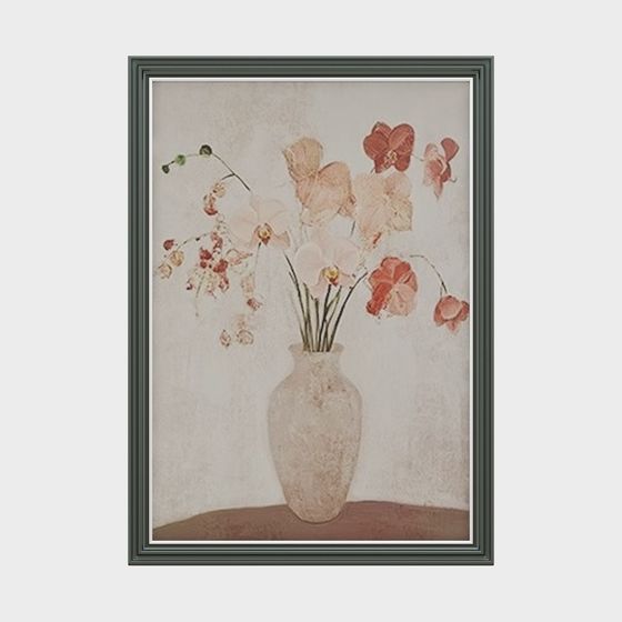 Vase with Orchid Low-Polygon 3D Model for Creative Projects