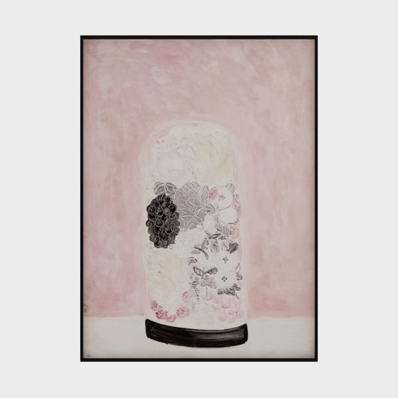 Glass Vase Floral Arrangement 3D model