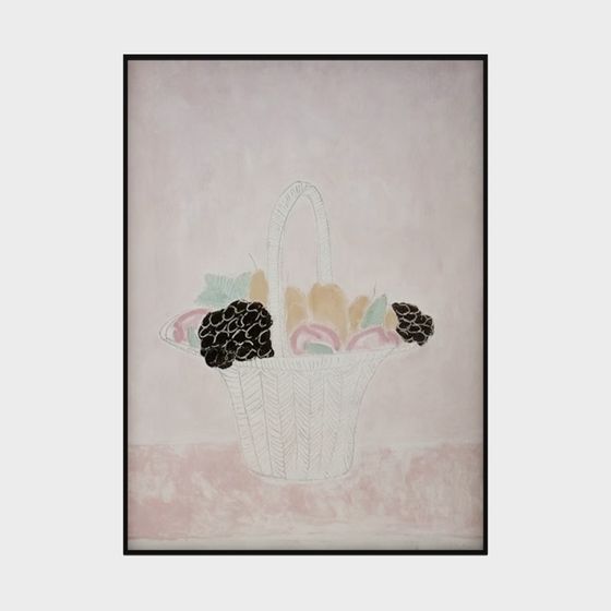 Artistic Low Poly Fruit Basket 3D model