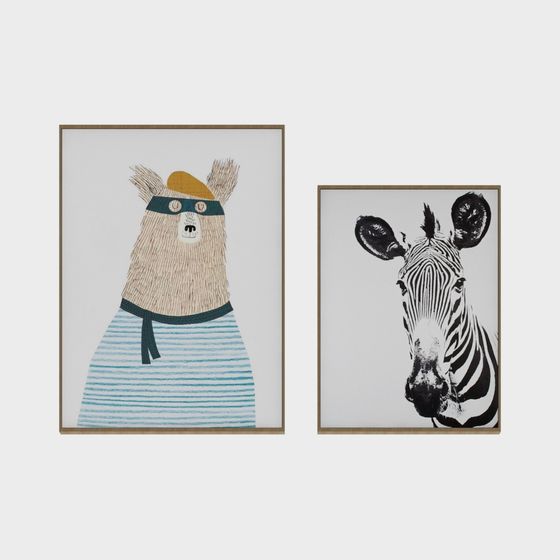 Animal Portraits 3D Model Series