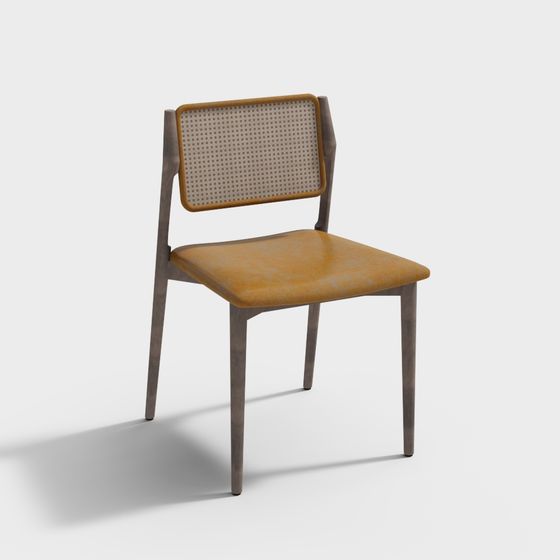 Retro Style Chair 3D Model for Modern Design