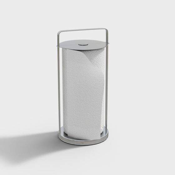 Minimalist Kitchen Paper Towel Holder 3D model