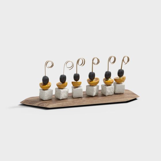 Fruit Skewer Low-Poly 3D model