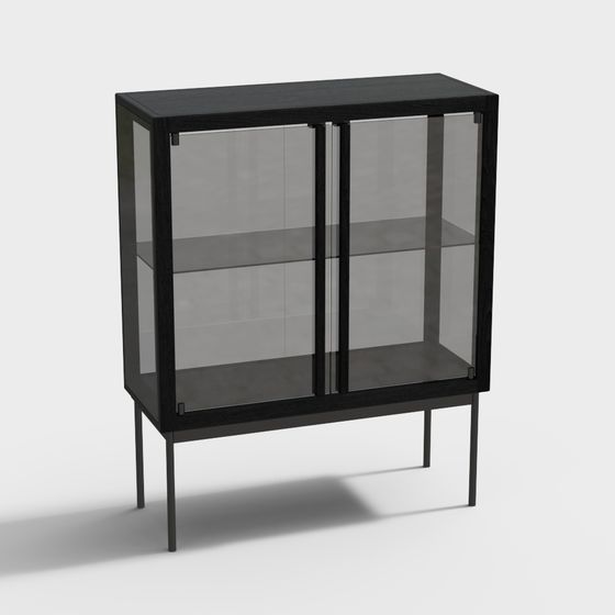 화이트애쉬 모던 디스플레이 캐비닛 대형