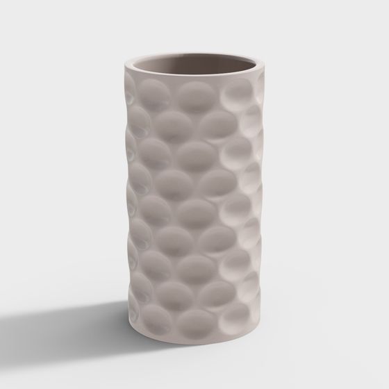 Polka Dot Cylinder 3D model for Creative Projects