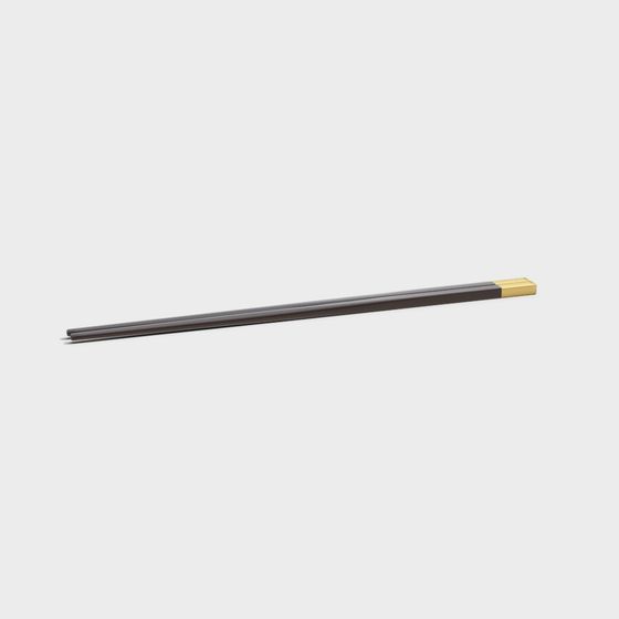 Low Poly Chopsticks 3D model for Modern Design