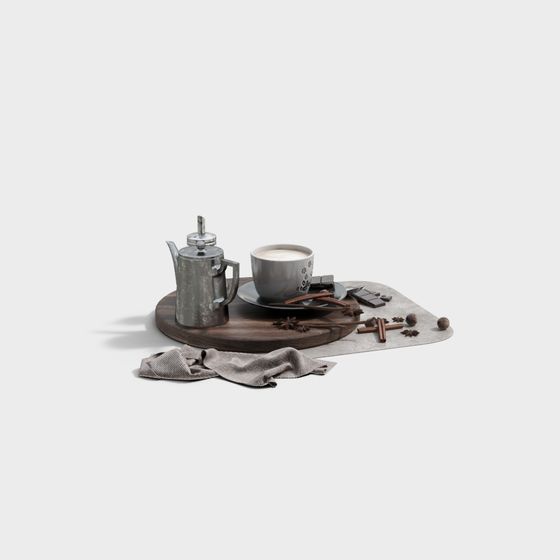 Low-Poly Coffee Time 3D model