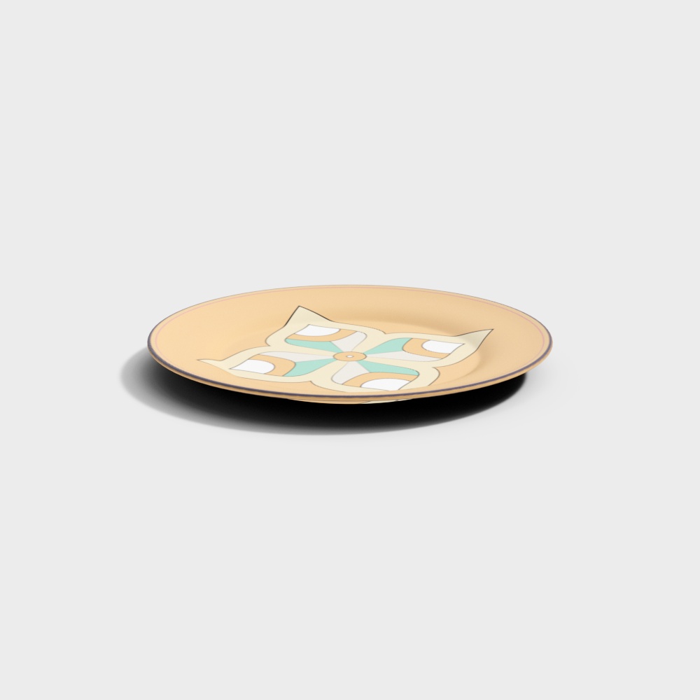 Art Deco Plate 3D model