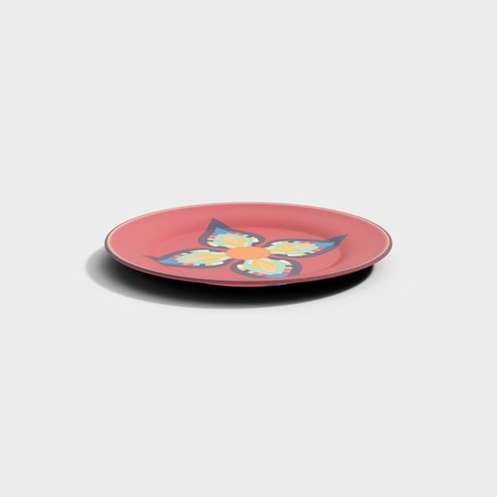 Butterfly Dance Plate 3D Model