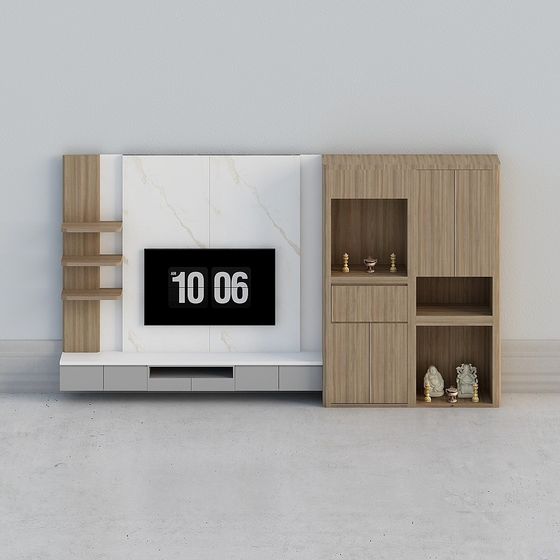 Stylish TV Stand 3D model for Modern Interiors
