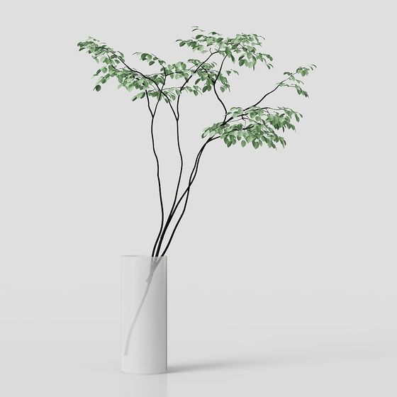 Vibrant Green Tree 3D Model