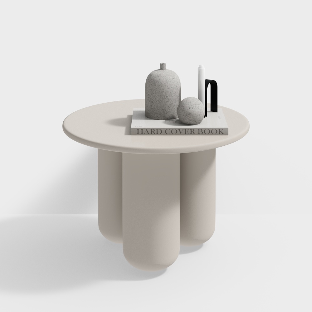 Tavolo con bordo grigio