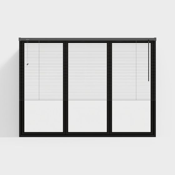 Minimalist Window 3D model for Modern Spaces