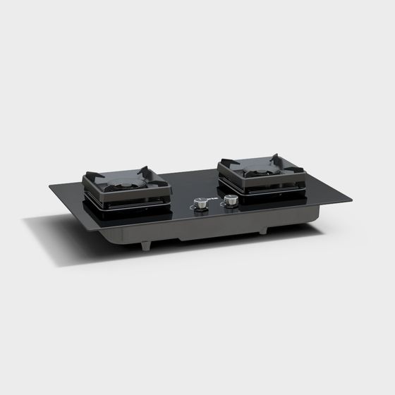 Sleek Gas Stove 3D Model for Modern Kitchens