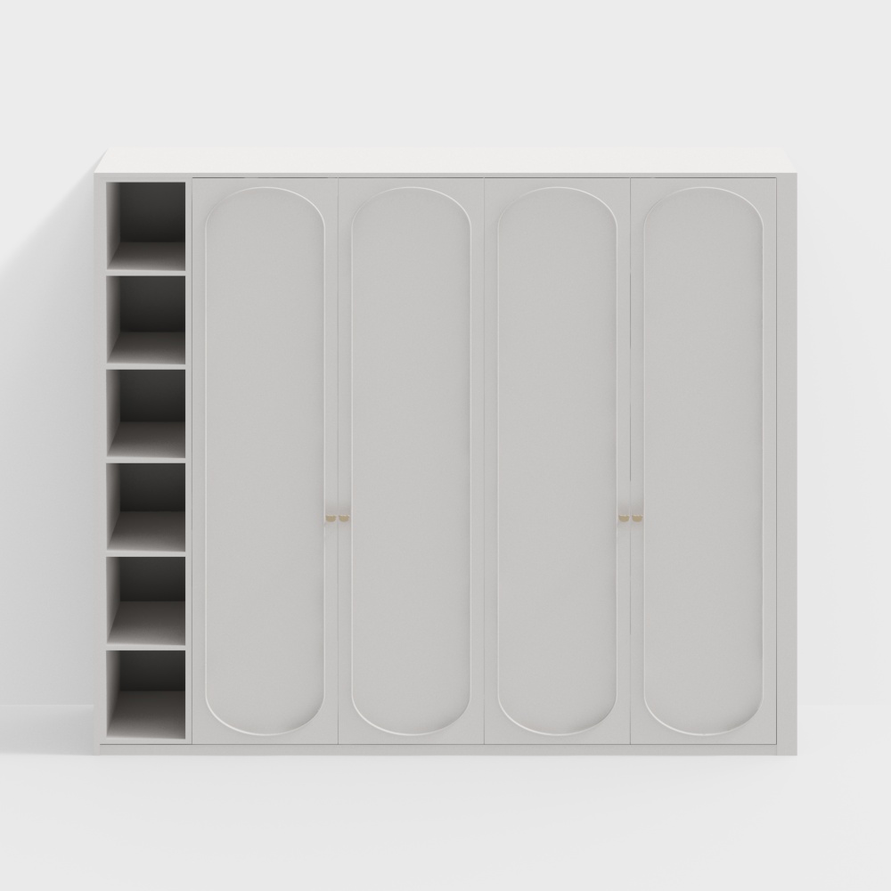 Tủ quần áo trắng