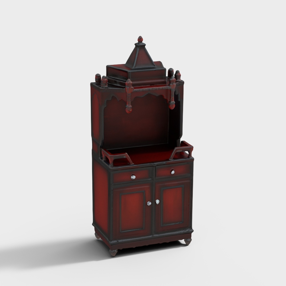 Brahma Kostha Large Floor Rested Pooja Mandap (Teak)