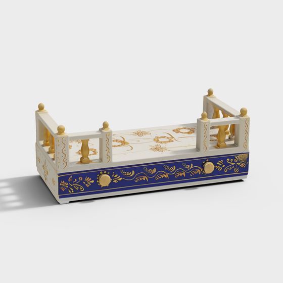Royal Bed Frame 3D model