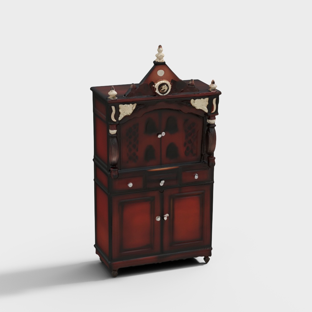 Antarusya Large Floor Rested Pooja Mandap with Door