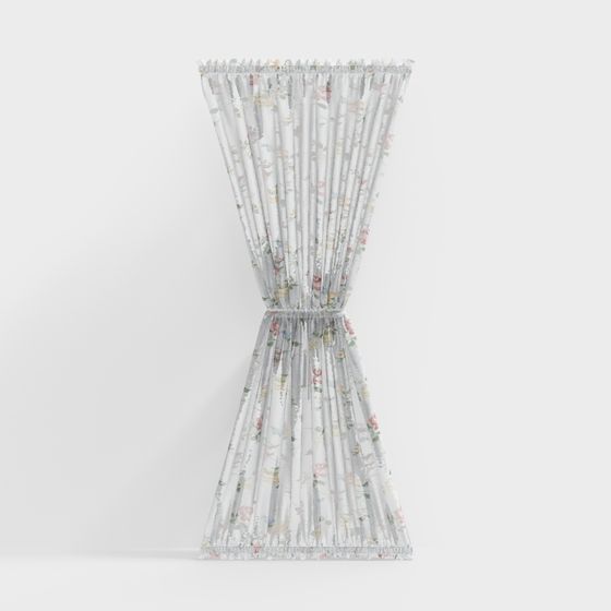 Dreamy Low-Poly Curtain 3D model