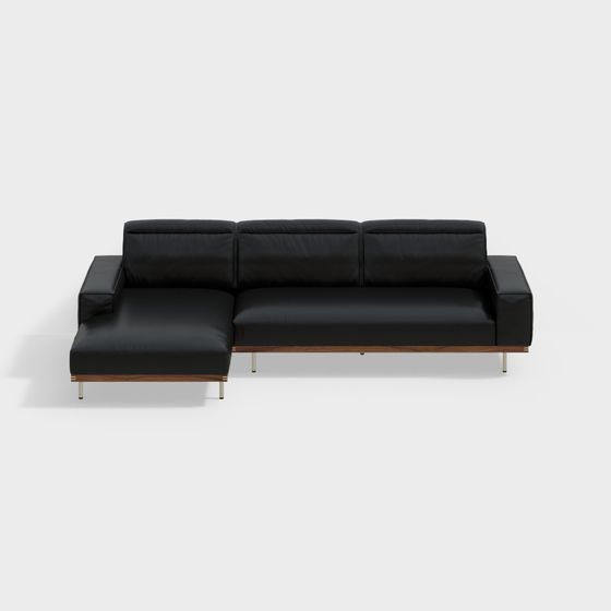 Sofa da cao cấp 4.5 chỗ ngồi bằng gỗ óc chó