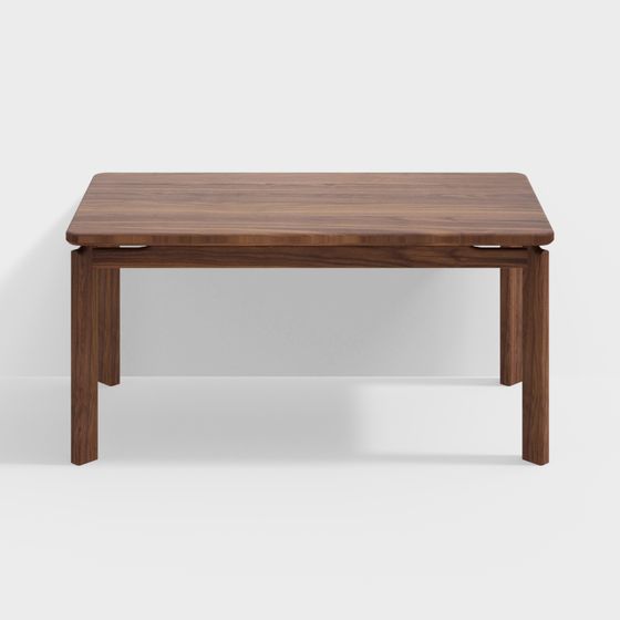 ウォールナット材天然木ワイドテーブル 幅1600