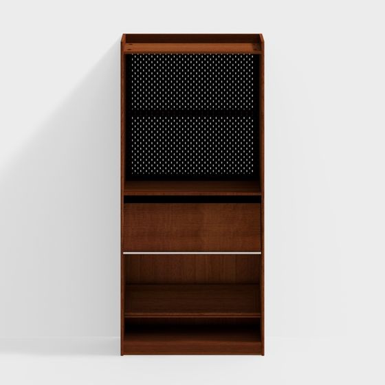 Boxwood Wall Bookshelf Bench Integrated Punching Regular Type_Copy