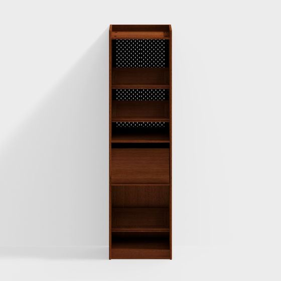 Boxwood Wall-Mounted Bookshelf Bench Integrated Punching Slim Type