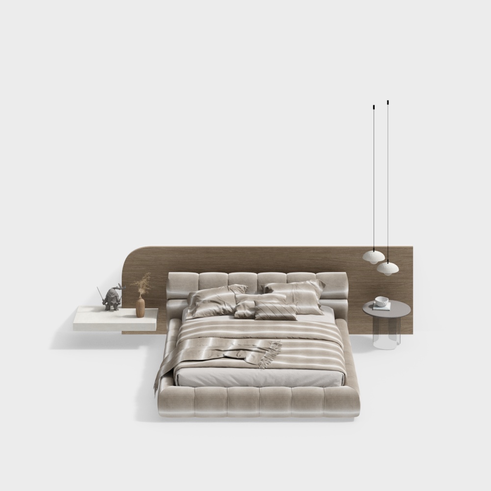 Letto Matrimoniale Color Caffè