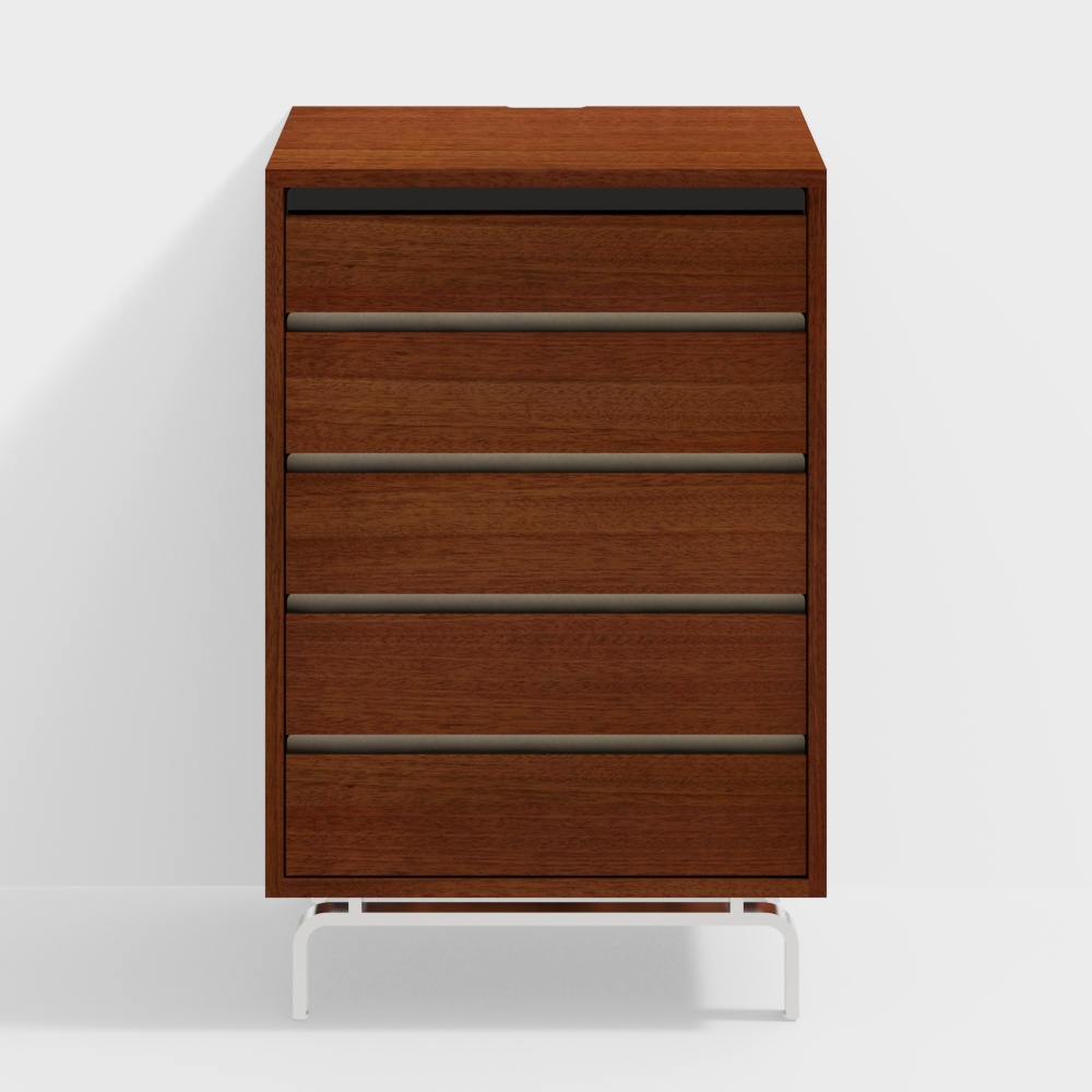 ลิ้นชัก 5 ชั้น สไตล์วินเทจไม้ทสึเกะ